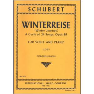 楽譜] シューベルト／冬の旅 op.89 D911（低声用）《輸入声楽,合唱譜