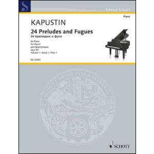 楽譜　カプースチン／24の前奏曲とフーガ Op. 82 第1巻(ED 22053／ピアノ・ソロ／輸入楽譜)