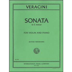 楽譜　ヴェラチーニ／ヴァイオリン・ソナタ（コンチェルト・ソナタ） ホ短調(748／ヴァイオリンとピア...