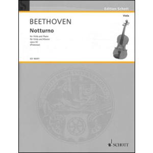 楽譜　ベートーヴェン／ヴィオラとピアノのためのノットゥルノ（夜想曲）Op. 42 【プリムローズ編】...