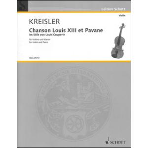 楽譜　クライスラー／ルイ13世の歌とパヴァーヌ　【ViolinとPiano】(【270380】／BS...