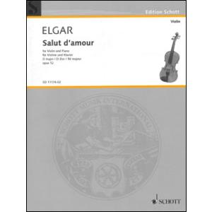 楽譜　エルガー／愛の挨拶 作品12 ニ長調【ViolinとPiano】(【257471】／ED111...