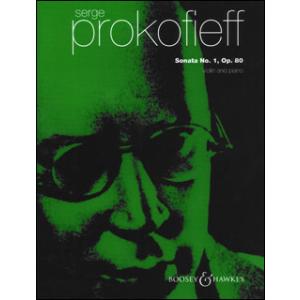 楽譜　プロコフィエフ／ヴァイオリン・ソナタ 第1番 Op. 80(BH 2115／48020146／...