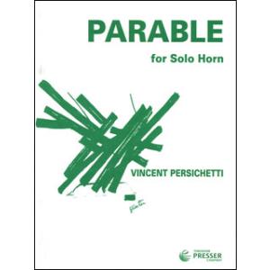 楽譜　パーシケッティ／無伴奏ホルンのための「寓話」（パラブル）(【1006694】／164-0010...