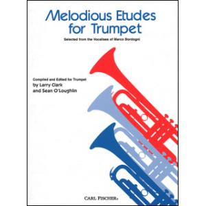 楽譜　ボルドーニ／メロディアス・エチュード(旋律的練習曲) （トランペット教本／輸入楽譜（T）)