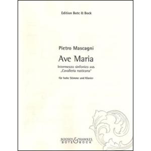 楽譜　マスカーニ／アヴェ・マリア (歌劇「カヴァレリア・ルスティカーナ」より間奏曲) (高声用)(声...