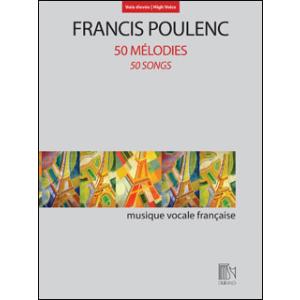 楽譜　プーランク／50の歌曲集 (高声用)(声楽(ピアノ伴奏付)／輸入楽譜（T）)