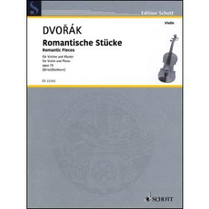 楽譜　ドヴォルザーク／4つのロマンティックな小品