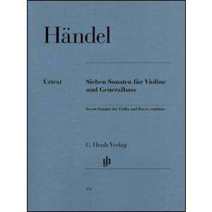 楽譜　ヘンデル／７つのヴァイオリン・ソナタ集(ヴァイオリン＆通奏低音(ピアノ)／輸入楽譜（T）)