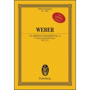 楽譜　ウェーバー／クラリネット協奏曲 第2番 変ホ長調 作品74(【1316892】／ETP 190...