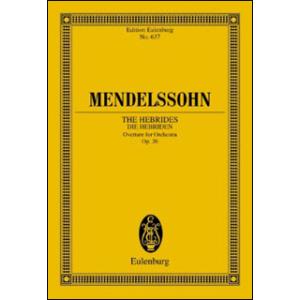 楽譜　メンデルスゾーン／序曲「フィンガルの洞窟」(オーケストラ・スコア (小型スタディスコア)／輸入...