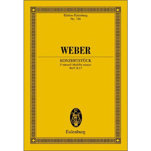 楽譜　ウェーバー／ピアノ小協奏曲 ヘ短調 作品79 (コンツェルトシュテュック)(【277303】／...