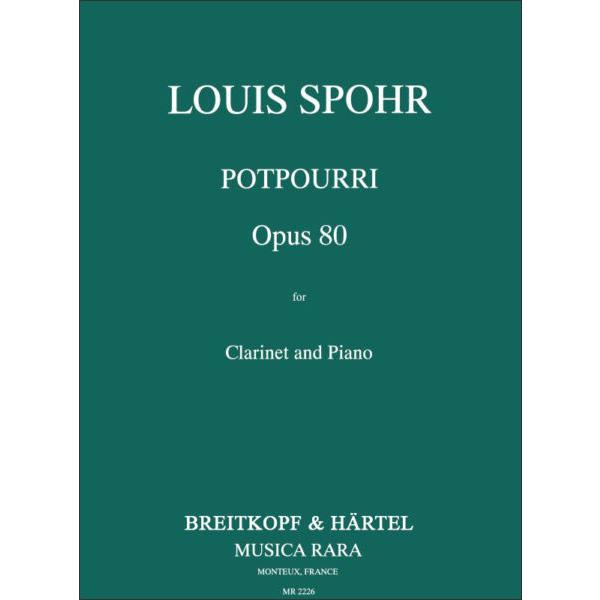 楽譜　シュポア／ポプリ 作品80(【1052936】／MR 2226／924-00502／クラリネッ...