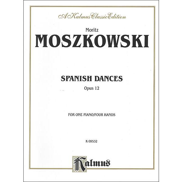 楽譜　モシュコフスキ／スペイン舞曲 作品12 【ピアノ連弾】(【34243】／K09532／1台4手...