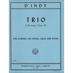 楽譜　ダンディ／三重奏曲 変ロ長調 作品29(／469／クラリネット(又はヴァイオリン)＆チェロ＆ピアノ／輸入楽譜（T）)