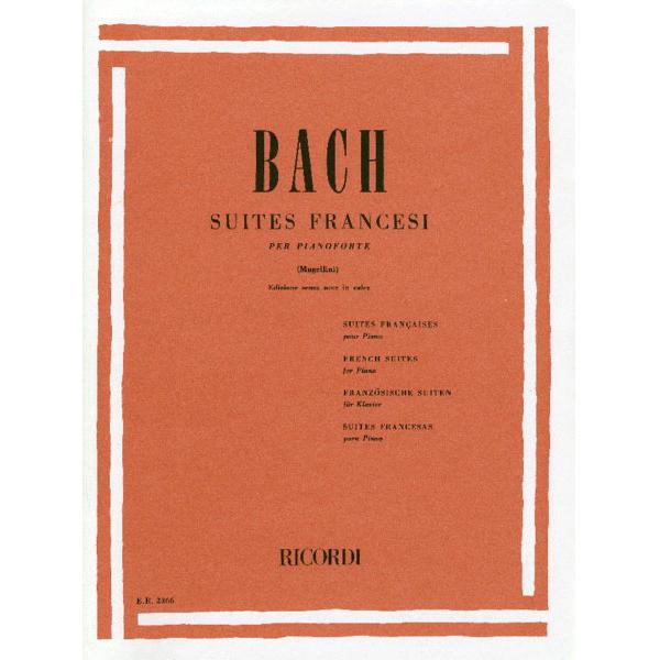 楽譜　バッハ, J. S.／フランス組曲全曲 BWV 812-817（ムジェリーニ編）（輸入楽譜）