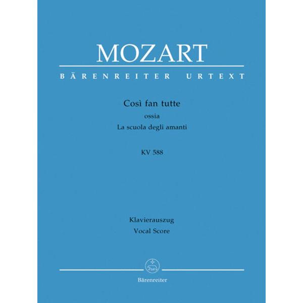 楽譜　モーツァルト／オペラ「コシ・ファン・トゥッテ」KV 588（伊語・独語）（輸入楽譜）