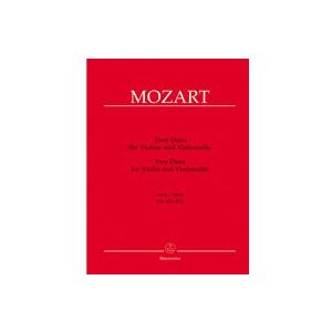 楽譜  モーツァルト/二重奏曲 KV 423-424(バイオリンとチェロのための編曲)(新モーツァル...