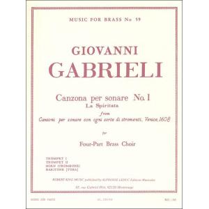 楽譜 ガブリエーリ 第1番 金管アンサンブルの買取情報