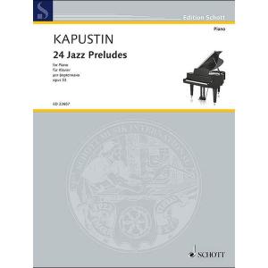 楽譜　カプースチン／24のジャズ・プレリュード Op.53（輸入楽譜）