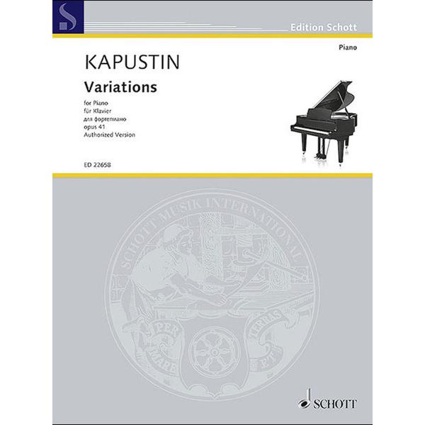 楽譜　カプースチン／変奏曲 Op.41（輸入楽譜）