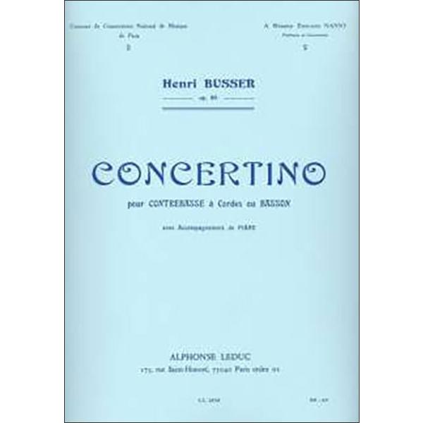 楽譜　ビュッセル／小協奏曲 作品80 【String Bass(Bassoon)＆Piano】(【5...