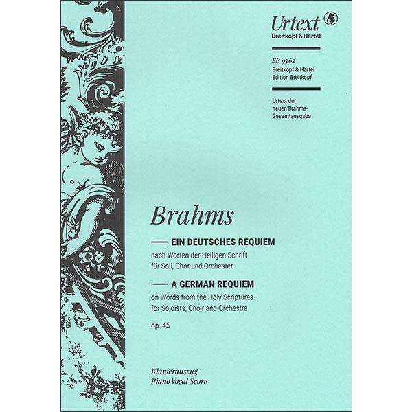 楽譜  ブラームス/ドイツ・レクイエム 作品45 【ヴォーカルスコア】(【2183552】/EB 9...
