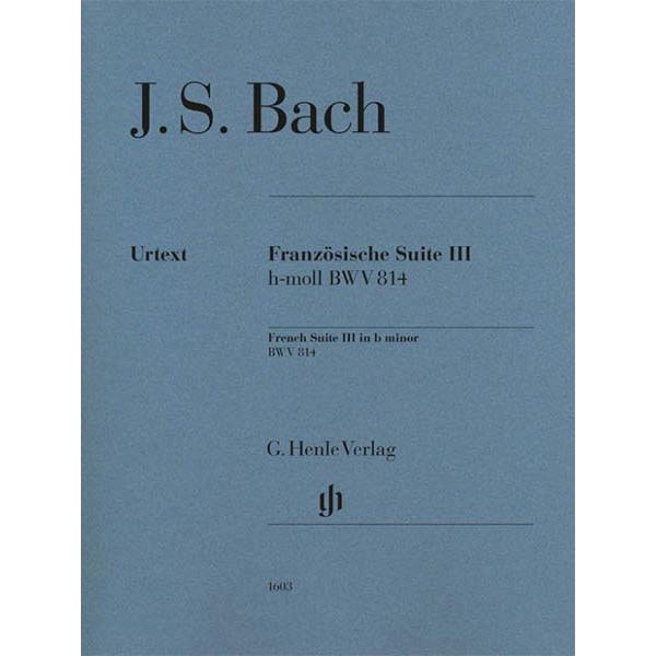 楽譜  バッハ/フランス組曲 第3番 BWV 814/原典版/Scheideler編/Schneid...
