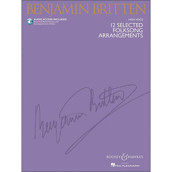 楽譜  ブリテン/12の民謡アレンジ集 (高声用) (オーディオ・アクセス・コード付)(【41347...
