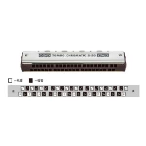 教育用ハーモニカ トンボ クロマチック シングル No.S-50