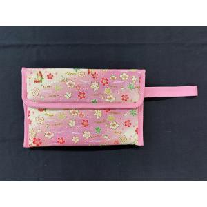 和のいろどり オカリナ用ケース 横型 ちりめん友禅【ピンク】(ソプラノ、アルト、複数管用/モイスレガート付き)
