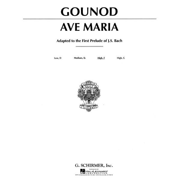 楽譜 【取寄品】【取寄時、納期1週間〜10日】輸入 アヴェ・マリア（中／高声用） Ave Maria...