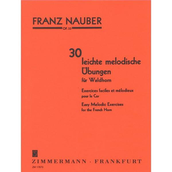 楽譜 【取寄品】【取寄時、納期1週間〜10日】輸入 ホルン ３０のやさしい練習曲 Ｏｐ． ３３ （Ｈ...