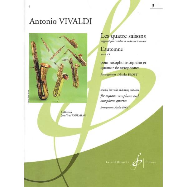 楽譜 【取寄品】【取寄時、納期1週間〜10日】輸入 サックスアンサンブル 四季より「秋」 （Ｓａｘ ...