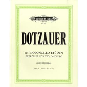 楽譜 【取寄品】GYS00073196 ドッツァウアー : 113の練習曲 第2巻／DOTZAUER 113 STUDIEN/KLINGENBERG BD.2 弦楽器【ネコポスは送料無料】｜gakufushop