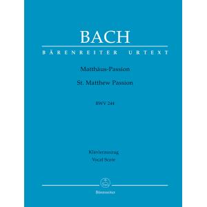 楽譜 【取寄品】GYC00074532 バッハ J. S. : マタイ受難曲 BWV 244(独語)【沖縄・離島以外送料無料】