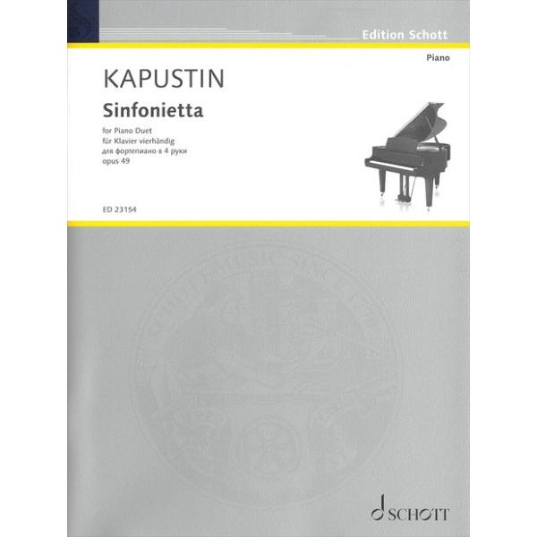 楽譜 【取寄品】輸入　1台連弾　シンフォニエッタ 作品49(1P4H)　Sinfonietta Op...
