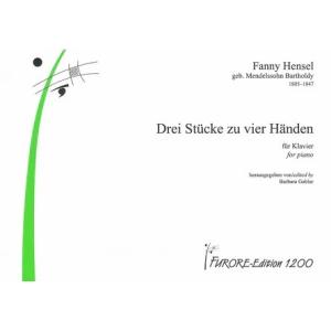 楽譜 【取寄品】輸入　1台連弾　4手のための3つの小品　Drei Stucke zu vier Ha...
