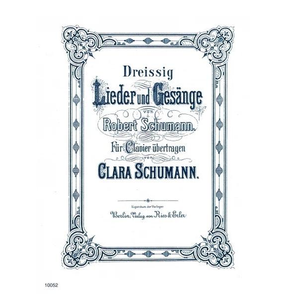 楽譜 【取寄品】輸入　ピアノソロ　クララによるシューマン歌曲のピアノソロ編曲集　30 Lieder ...