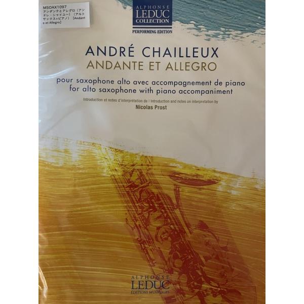 楽譜 【取寄品】ＭＳＯＡＸ１０９７　輸入　アンダンテとアレグロ（アンドレ・シャイユー）（アルトサック...