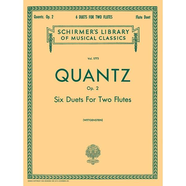 楽譜 【取寄品】ＷＥＣ６８　輸入　Ｊ．Ｊ．クヴァンツ／６つのフルートデュオ【ネコポスは送料無料】
