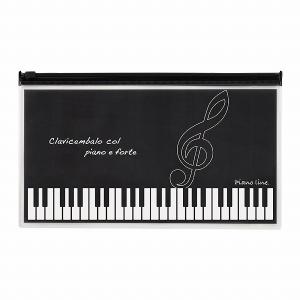 【取寄品】【取寄時、納期1週間〜10日】Piano line 月謝袋用ポーチ(ト音記号)【ネコポス不可・宅配便のみ可】