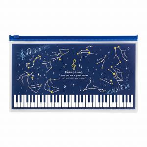 【取寄品】【取寄時、納期1週間〜10日】Piano line 月謝袋用ポーチ(星座)【ネコポス不可・宅配便のみ可】