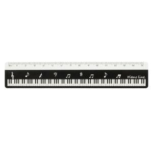 【取寄品】【取寄時、納期1週間〜10日】Piano line 15cm定規　音符