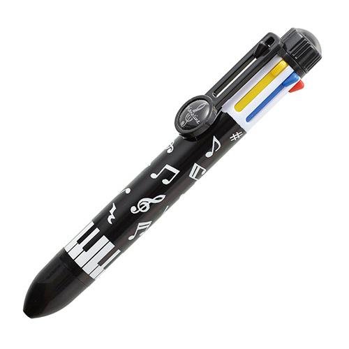 【取寄品】【取寄時、納期1週間〜10日】Ｐｉａｎｏｌｉｎｅ　８色ボールペン（音符）【ネコポス不可・宅...