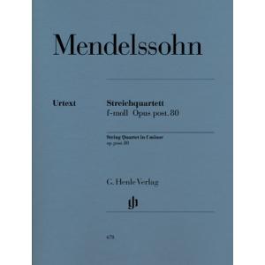 楽譜 【取寄品】ＳＥＢ１１６　メンデルスゾーン／弦楽四重奏曲　へ短調　作品８０《輸入弦楽四重奏楽譜》【沖縄・離島以外送料無料】｜gakufushop