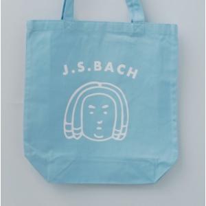 【取寄時、納期2〜3週間】トートバッグ　バッハくんの顔　ライトブルー【ネコポスは送料無料】