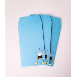 ポチ袋　音符にのるバッハくん（同柄３枚入り）