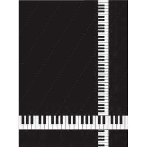 【取寄品】【取寄時、納期1週間〜10日】Ａ５罫線ノート 鍵盤