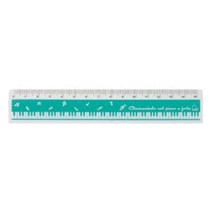 【取寄品】【取寄時、納期1週間〜10日】０３１９１０１　Ｐｉａｎｏｌｉｎｅ　１５ｃｍ定規（音符）グリーン